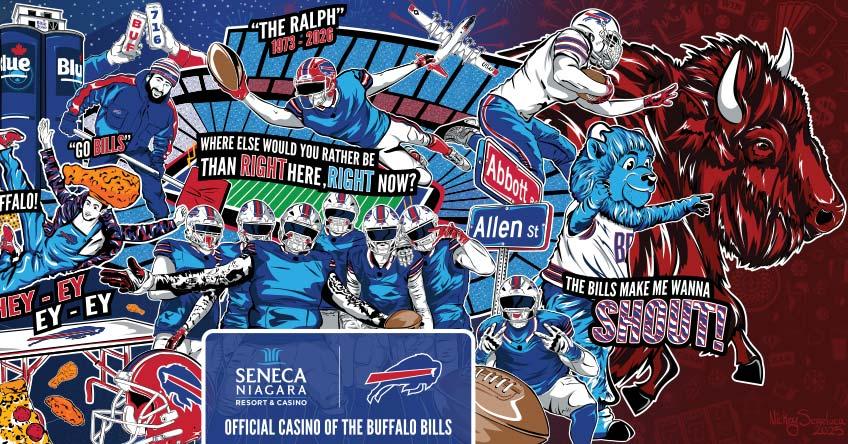 Seneca Resorts & Casinos unveils new sports mural in downtown Buffalo