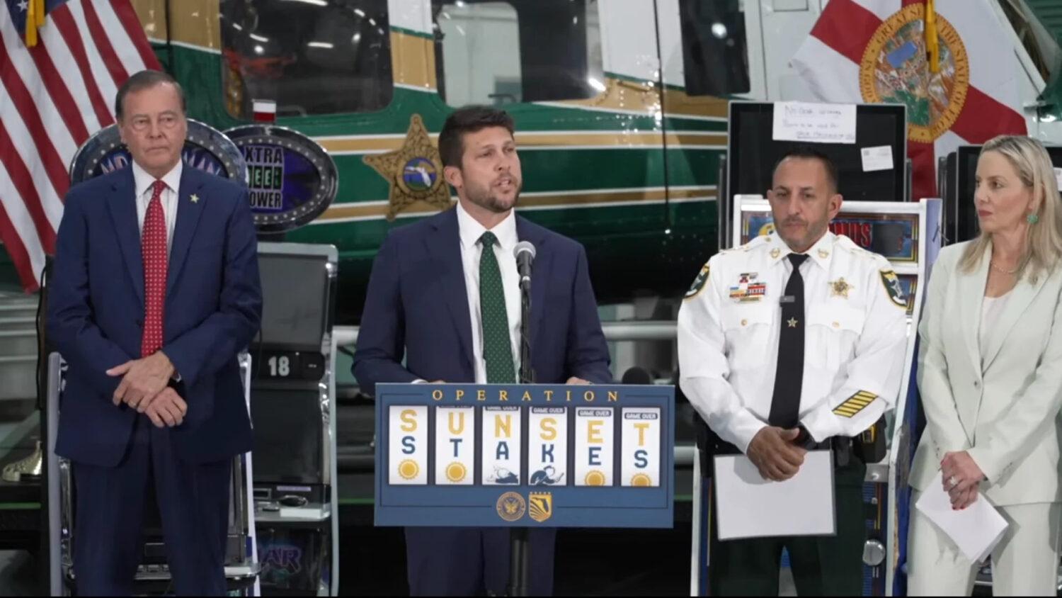 Florida's attorney general announces ‘Operation Sunset Stakes,' 11 arrests made
