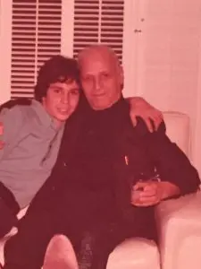 Grandpa Hy and me, 1973