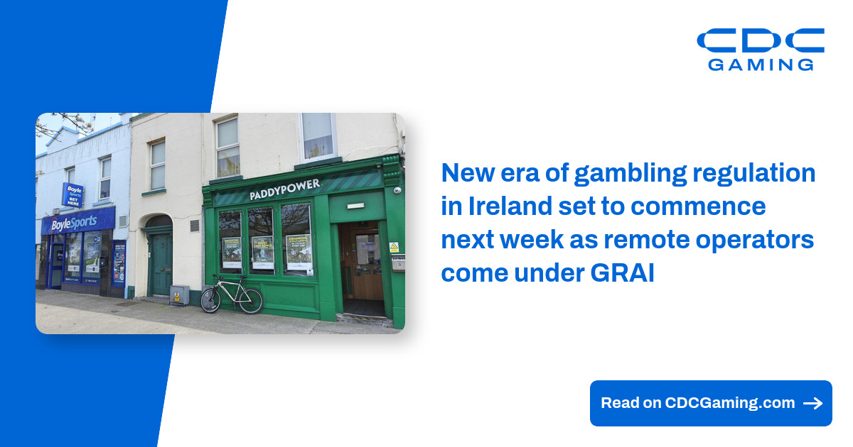 New era of gambling regulation in Ireland set to commence next week as remote operators come under GRAI