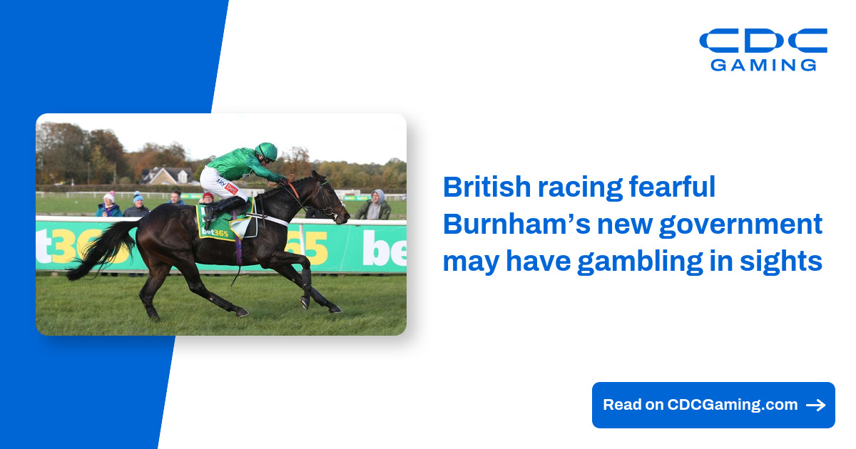 British racing fearful Burnham's new government may have gambling in sights