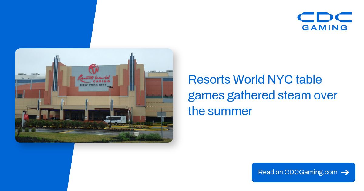 Resorts World NYC table games gathered steam over the summer