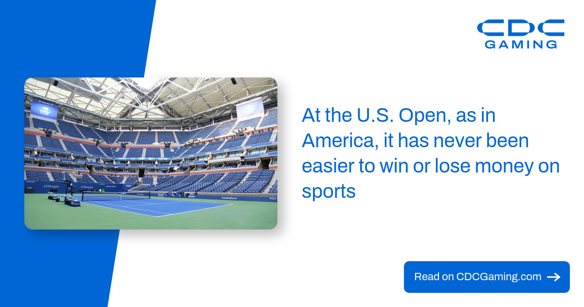 At the U.S. Open, as in America, it has never been easier to win or lose money on sports